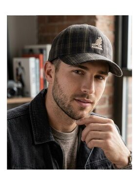 Vintage Kangol Plaid Baseball Cap Flex Fit Size L-XL